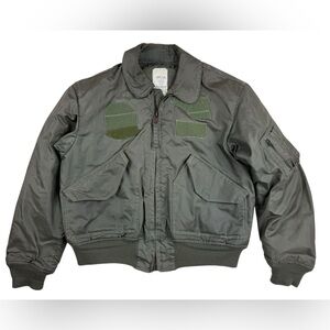 Military Flyer's Jacket CWU-45/P Flight Aramid Polyamide Large Vintage 1990s